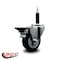 Service Caster 3.5'' Black Poly Swivel 3/4'' Expanding Stem Caster with Brake SCC-EX20S3514-PPUB-BLK-PLB-34 - alternate 4